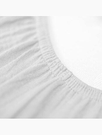 SEVIRA KIDS | Drap housse uni en gaze de coton