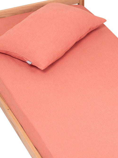 SEVIRA KIDS | Drap housse uni en gaze de coton - Kiabi