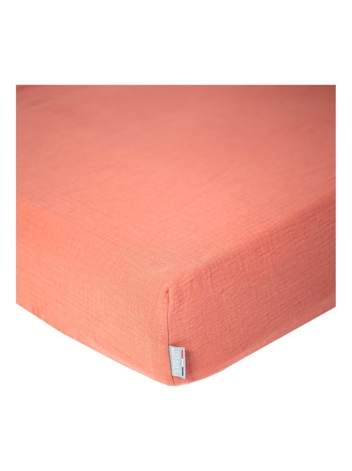 SEVIRA KIDS | Drap housse uni en gaze de coton - Kiabi