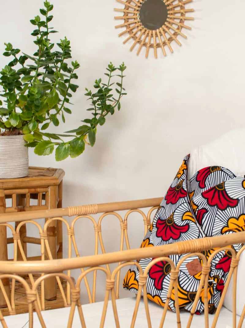 SEVIRA KIDS | Gigoteuse d'emmaillotage en coton Wax Fleurs de mariage Rouge - Kiabi