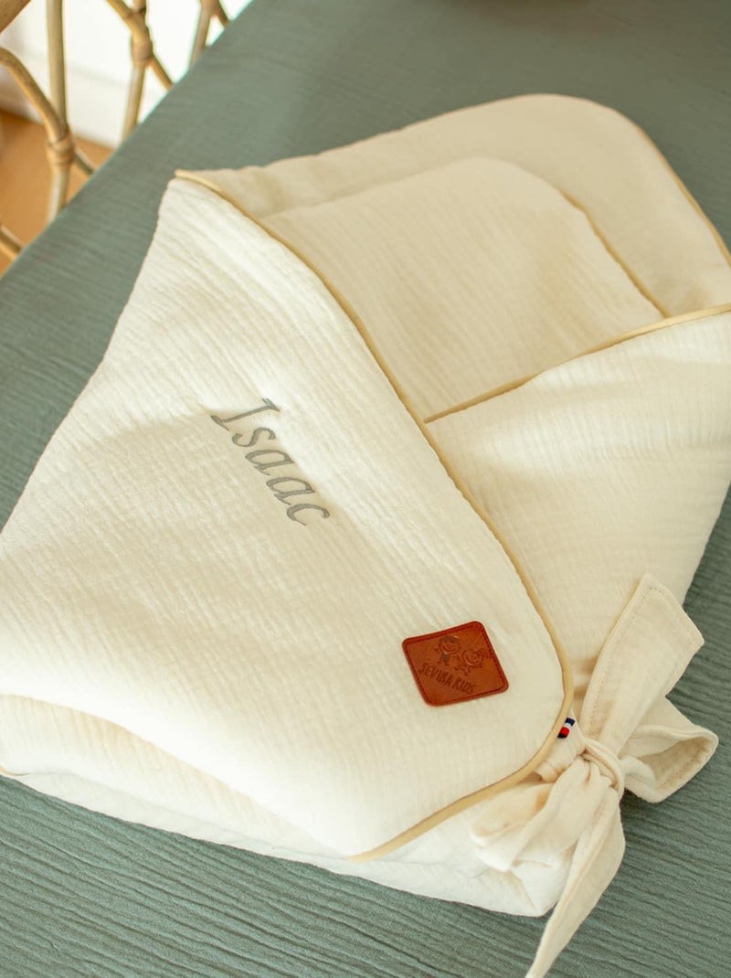 SEVIRA KIDS | Gigoteuse d'emmaillotage en gaze de coton Jeanne Ecru - Kiabi