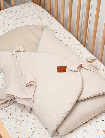 SEVIRA KIDS | Gigoteuse d'emmaillotage évolutive en gaze de coton Jeanne