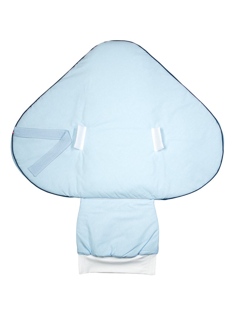 SEVIRA KIDS | Gigoteuse d'emmaillotage évolutive en gaze de coton Jeanne Bleu - Kiabi