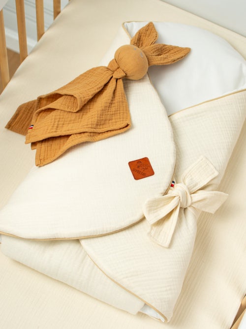 SEVIRA KIDS | Gigoteuse d'emmaillotage évolutive en gaze de coton Jeanne - Kiabi