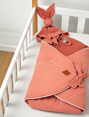 SEVIRA KIDS | Gigoteuse d'emmaillotage évolutive en gaze de coton Jeanne