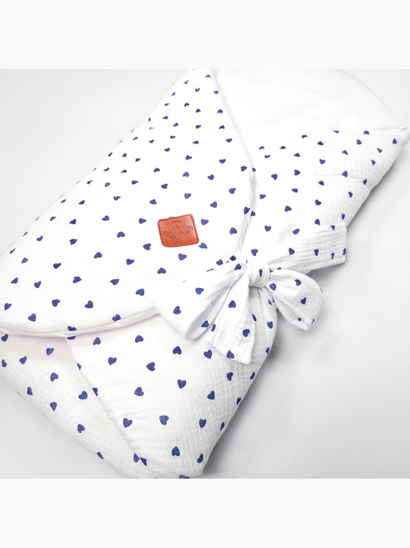 SEVIRA KIDS | Gigoteuse d'emmaillotage évolutive en gaze de coton Lovio Bleu - Kiabi