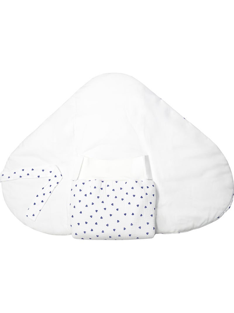 SEVIRA KIDS | Gigoteuse d'emmaillotage évolutive en gaze de coton Lovio Bleu - Kiabi