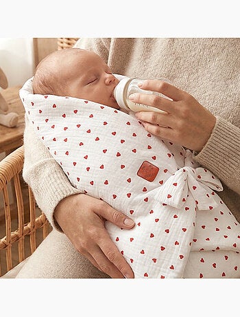 SEVIRA KIDS | Gigoteuse d'emmaillotage évolutive en gaze de coton Lovio