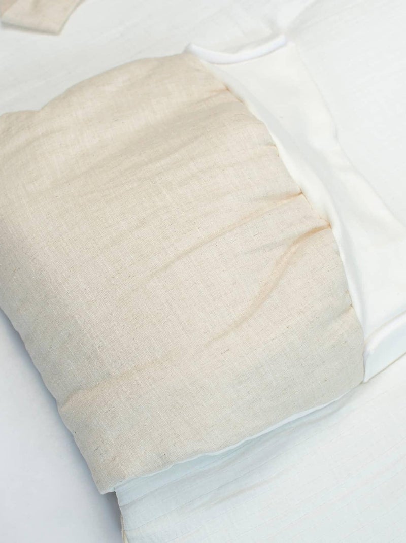SEVIRA KIDS | Gigoteuse d'emmaillotage évolutive en Lin Beige - Kiabi