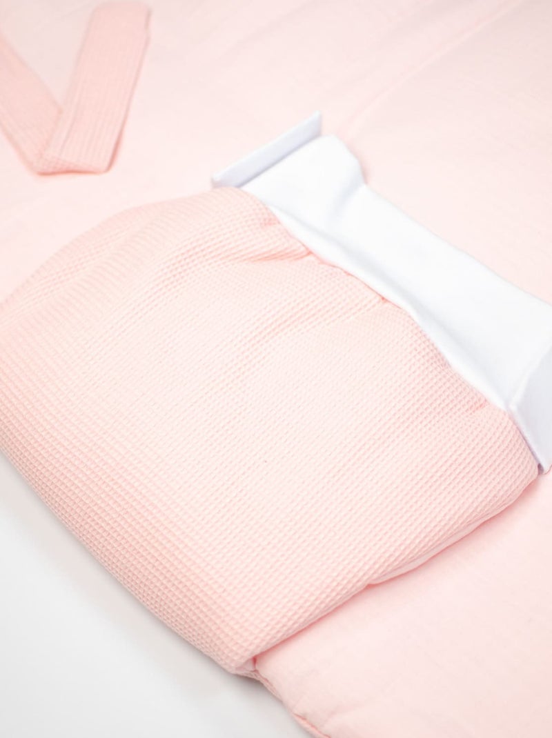 SEVIRA KIDS | Gigoteuse d'emmaillotage évolutive en nid d'abeille Rose - Kiabi
