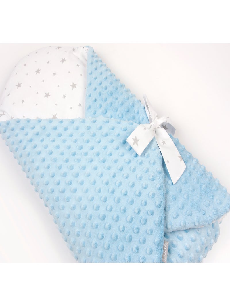 SEVIRA KIDS | Gigoteuse d'emmaillotage évolutive Minky Stella Bleu - Kiabi