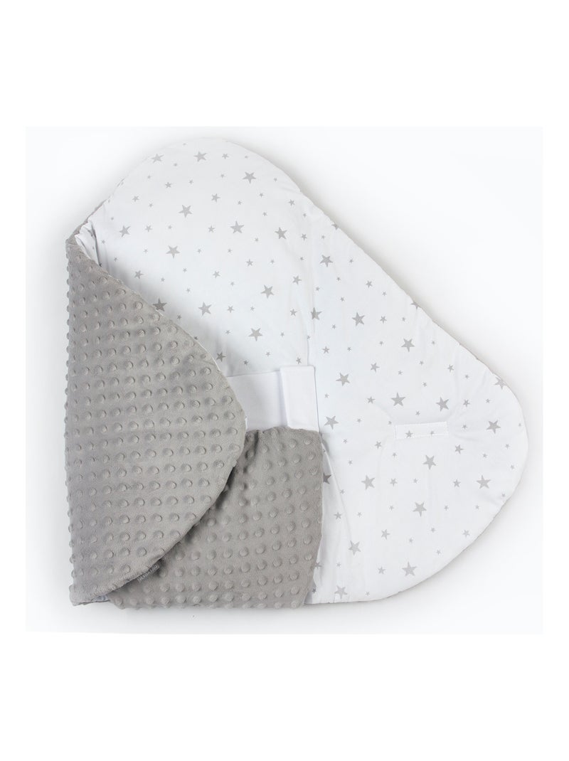 SEVIRA KIDS | Gigoteuse d'emmaillotage évolutive Minky Stella Gris - Kiabi