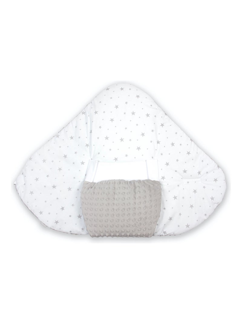 SEVIRA KIDS | Gigoteuse d'emmaillotage évolutive Minky Stella Gris - Kiabi