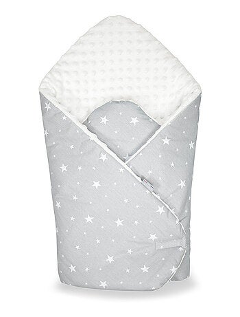 SEVIRA KIDS | Gigoteuse d'emmaillotage minky STELLA Gris