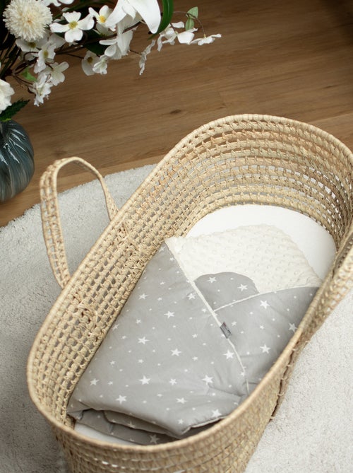 SEVIRA KIDS | Gigoteuse d'emmaillotage minky STELLA Gris - Kiabi