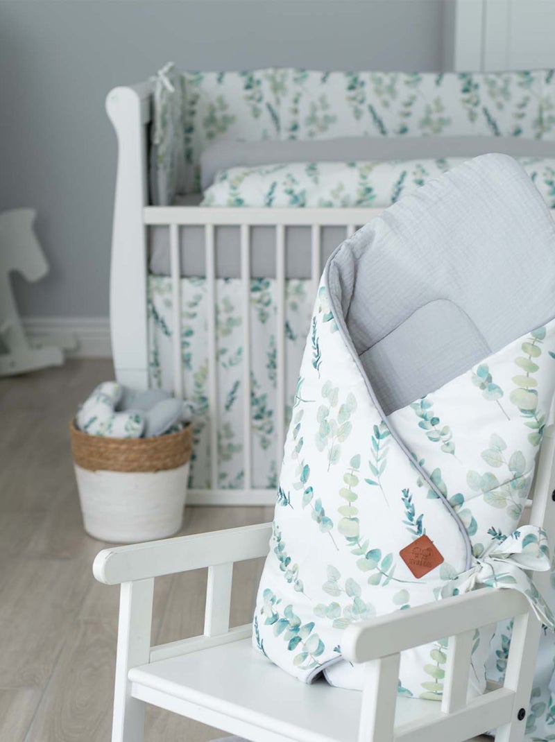 SEVIRA KIDS | Gigoteuse d'emmaillotage molletonnée Eucalyptus Gris - Kiabi