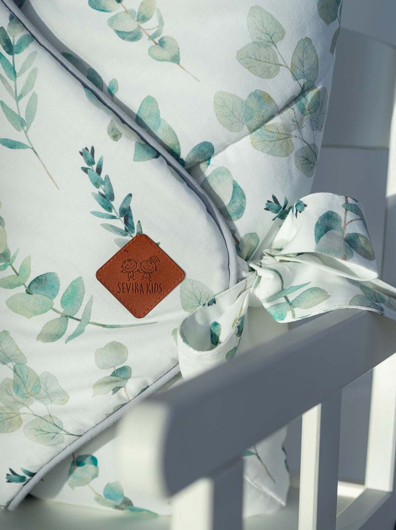 SEVIRA KIDS | Gigoteuse d'emmaillotage molletonnée Eucalyptus Gris - Kiabi