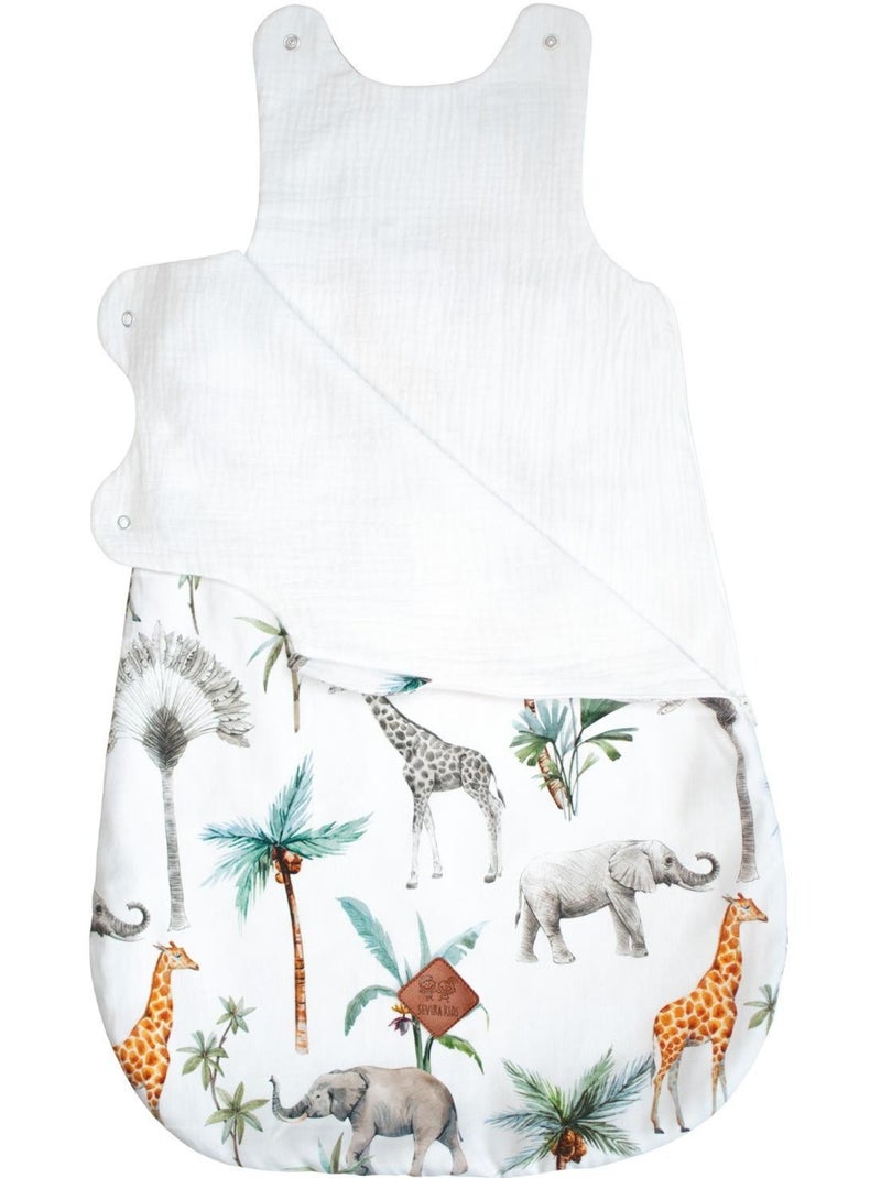 SEVIRA KIDS | Gigoteuse été TOG 05 en coton Safari Vert d'eau - Kiabi