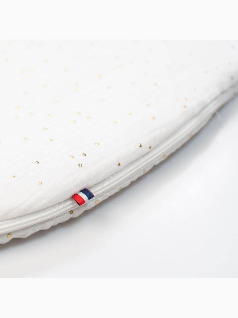 SEVIRA KIDS | Gigoteuse sans manches en gaze de coton Jeanne Blanc Doré - Kiabi