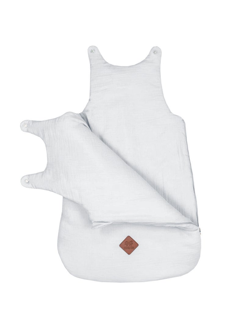 SEVIRA KIDS | Gigoteuse sans manches en gaze de coton Jeanne Gris - Kiabi