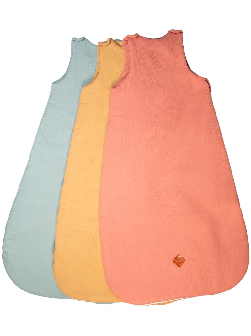 SEVIRA KIDS | Gigoteuse sans manches en gaze de coton Jeanne Marron clair - Kiabi