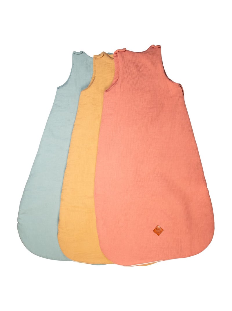 SEVIRA KIDS | Gigoteuse sans manches en gaze de coton Jeanne Vert d'eau - Kiabi