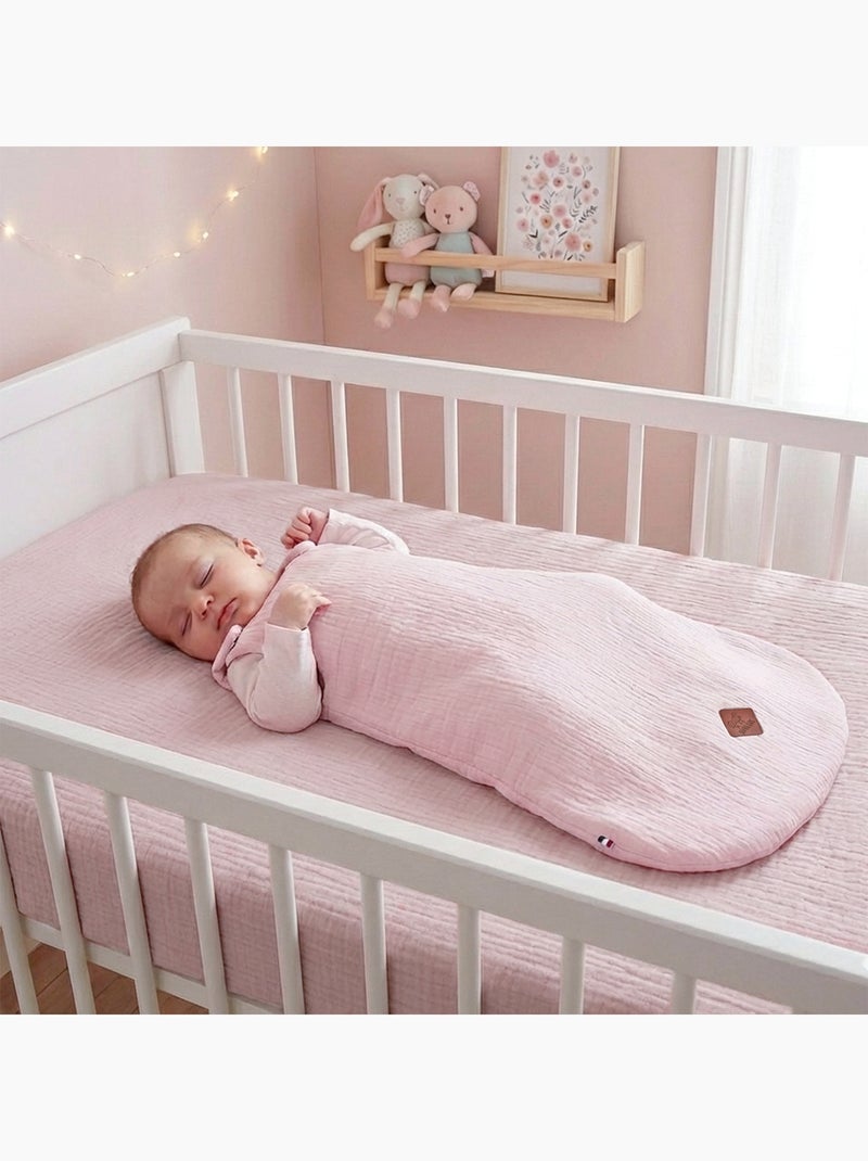 SEVIRA KIDS | Gigoteuse sans manches en gaze de coton Jeanne Vieux rose - Kiabi
