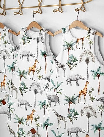 SEVIRA KIDS | Gigoteuse sans manches TOG 2 satin de coton Safari