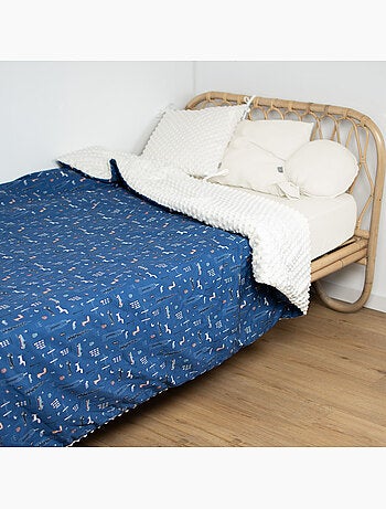 SEVIRA KIDS | Grand plaid couverture réversible en minky New York