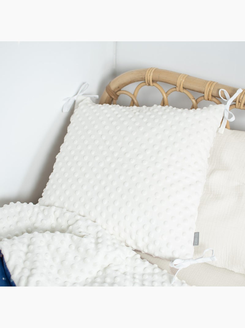 SEVIRA KIDS | Grand plaid couverture réversible en minky New York Bleu - Kiabi