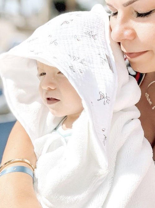 SEVIRA KIDS | Grande cape de bain en coton et bambou Melody - Kiabi