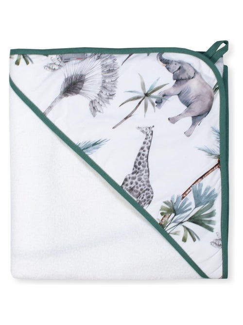 SEVIRA KIDS | Grande cape de bain en coton et bambou Safari - Kiabi