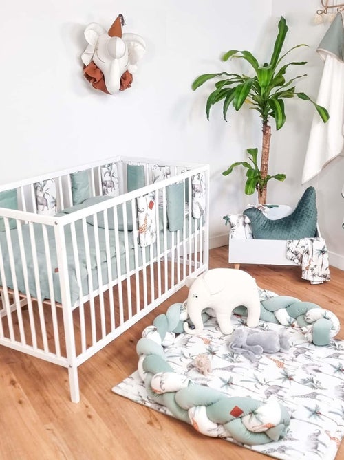 SEVIRA KIDS | Grande cape de bain en coton et bambou Safari - Kiabi