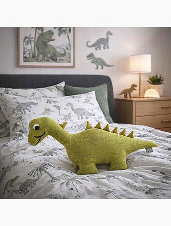 Sevira kids | grande peluche dinosaure en coton tricoté