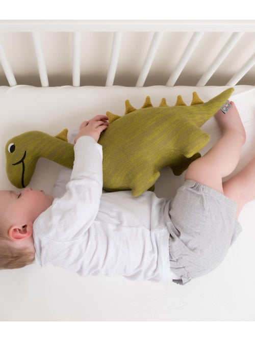 SEVIRA KIDS | Grande peluche dinosaure en coton tricoté - Kiabi