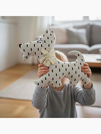 Sevira kids | grande peluche en coton - chien scotty