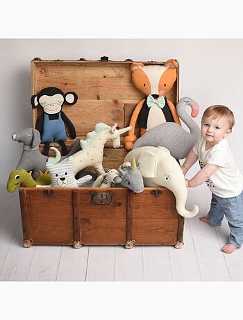 Sevira kids | grande peluche en coton - chien scotty