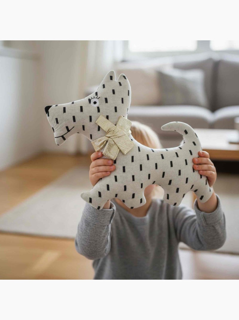 SEVIRA KIDS | Grande peluche en coton - Chien Scotty Beige - Kiabi