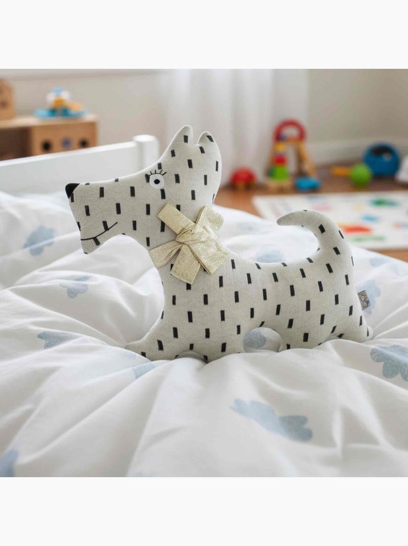 SEVIRA KIDS | Grande peluche en coton - Chien Scotty Beige - Kiabi