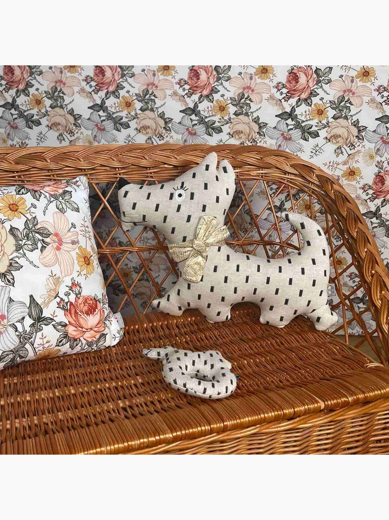 SEVIRA KIDS | Grande peluche en coton - Chien Scotty Beige - Kiabi
