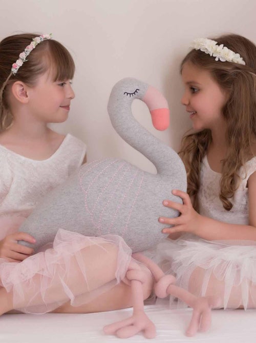 SEVIRA KIDS | Grande peluche flamant rose en coton - Kiabi