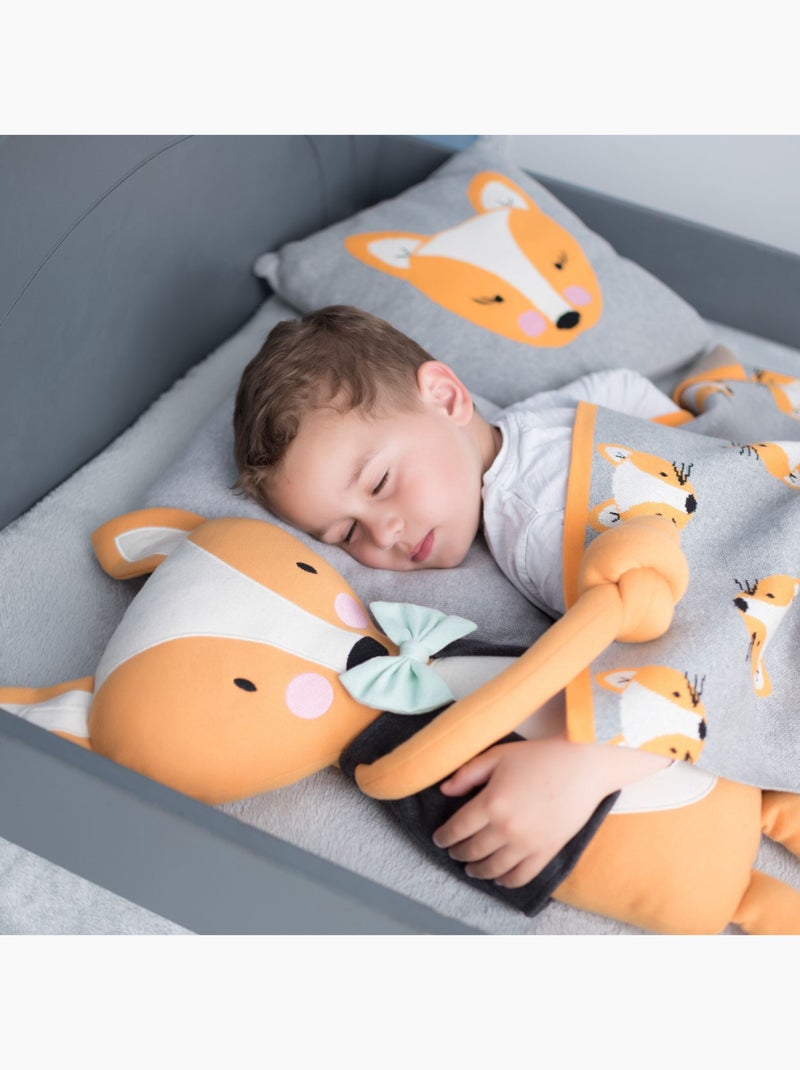 SEVIRA KIDS | Grande peluche renard en coton SEVIRA KIDS Orange - Kiabi