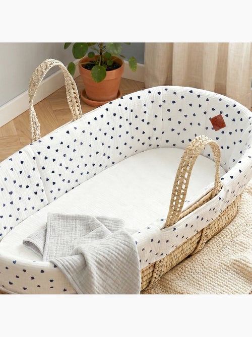 SEVIRA KIDS | Habillage couffin panier moïse gaze de coton LOVIO - Kiabi