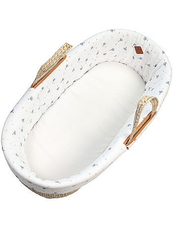 SEVIRA KIDS | Habillage de couffin en gaze de coton Bleuet