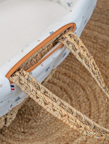 SEVIRA KIDS | Habillage de couffin en gaze de coton Bleuet