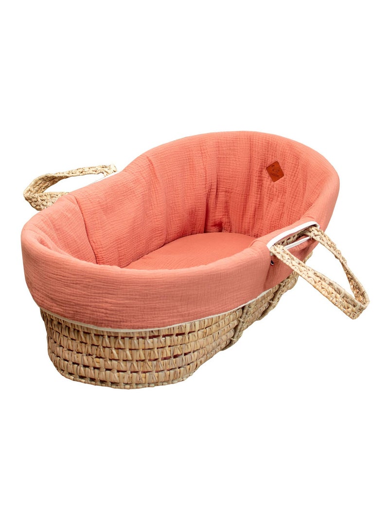 SEVIRA KIDS | Habillage de couffin en gaze de coton Jeanne Marron - Kiabi