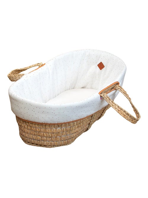 SEVIRA KIDS | Habillage de couffin en gaze de coton Pois Dorés - Kiabi