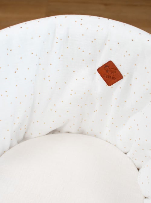 SEVIRA KIDS | Habillage de couffin en gaze de coton Pois Dorés - Kiabi