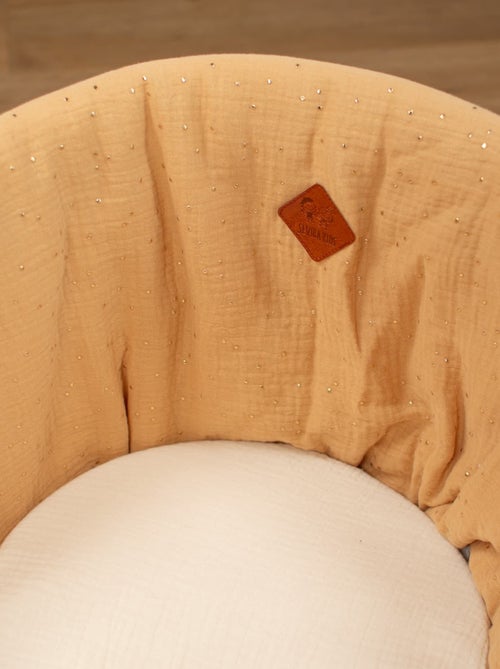 SEVIRA KIDS | Habillage de couffin en gaze de coton Pois Dorés - Kiabi