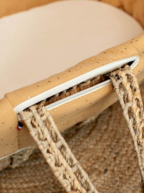 SEVIRA KIDS | Habillage de couffin en gaze de coton Pois Dorés - Kiabi